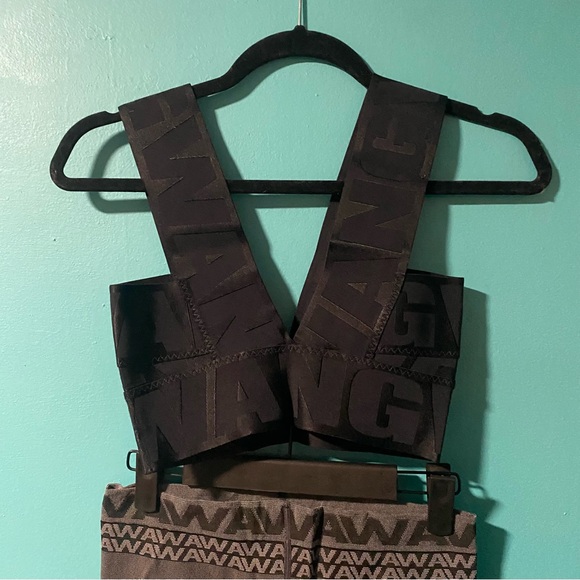 Alexander Wang X H&M XS Crop Top Legging Wang Set with Bandage Bra - Picture 6 of 11